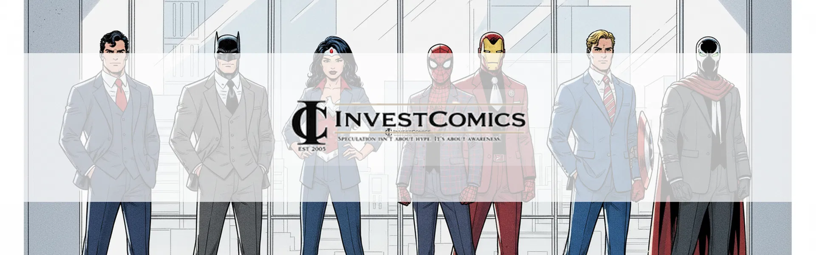 Superhero Banner With Provided Logo Overlay