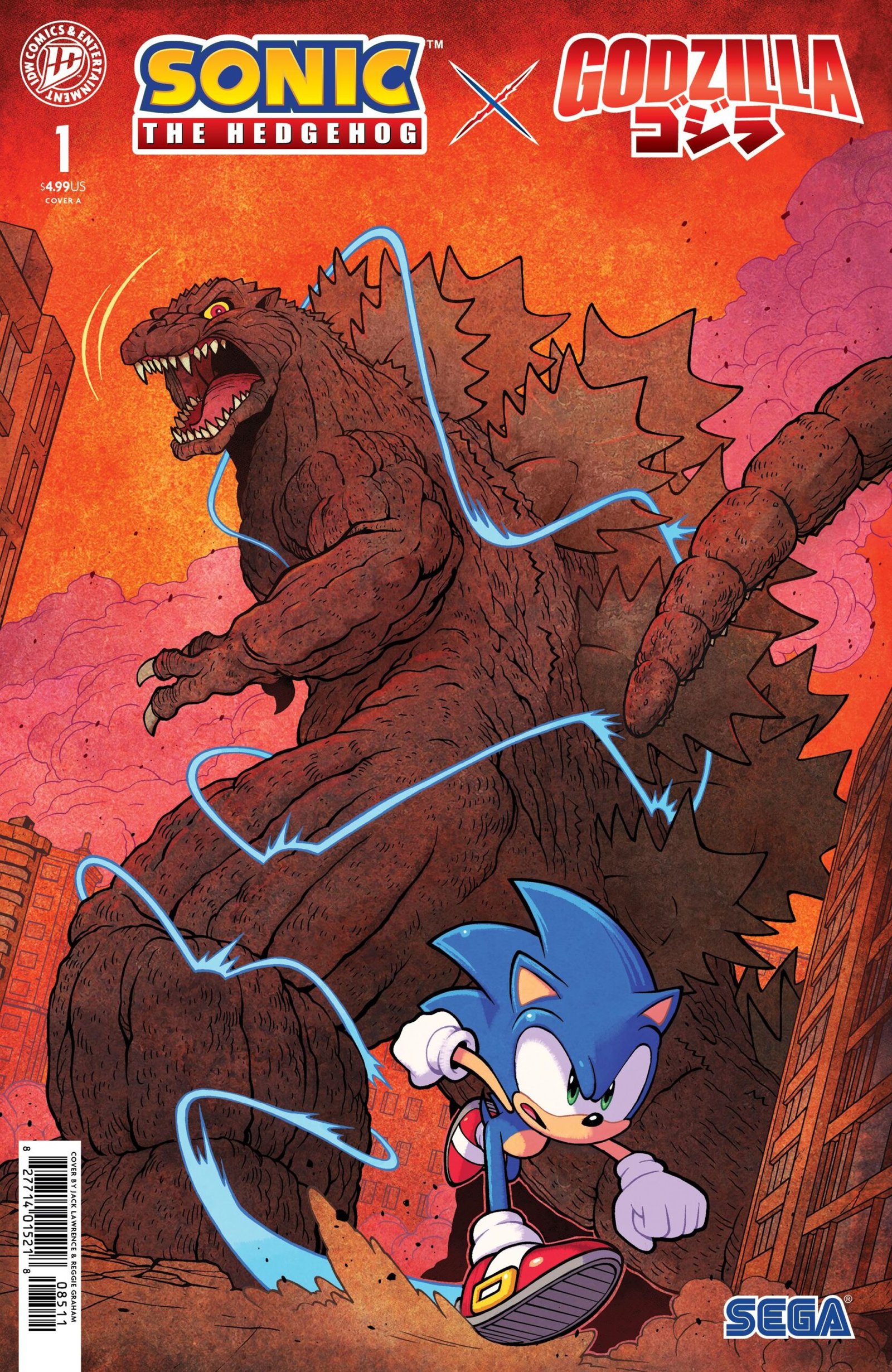 sonic the hedgehog x godzilla #1 top 5