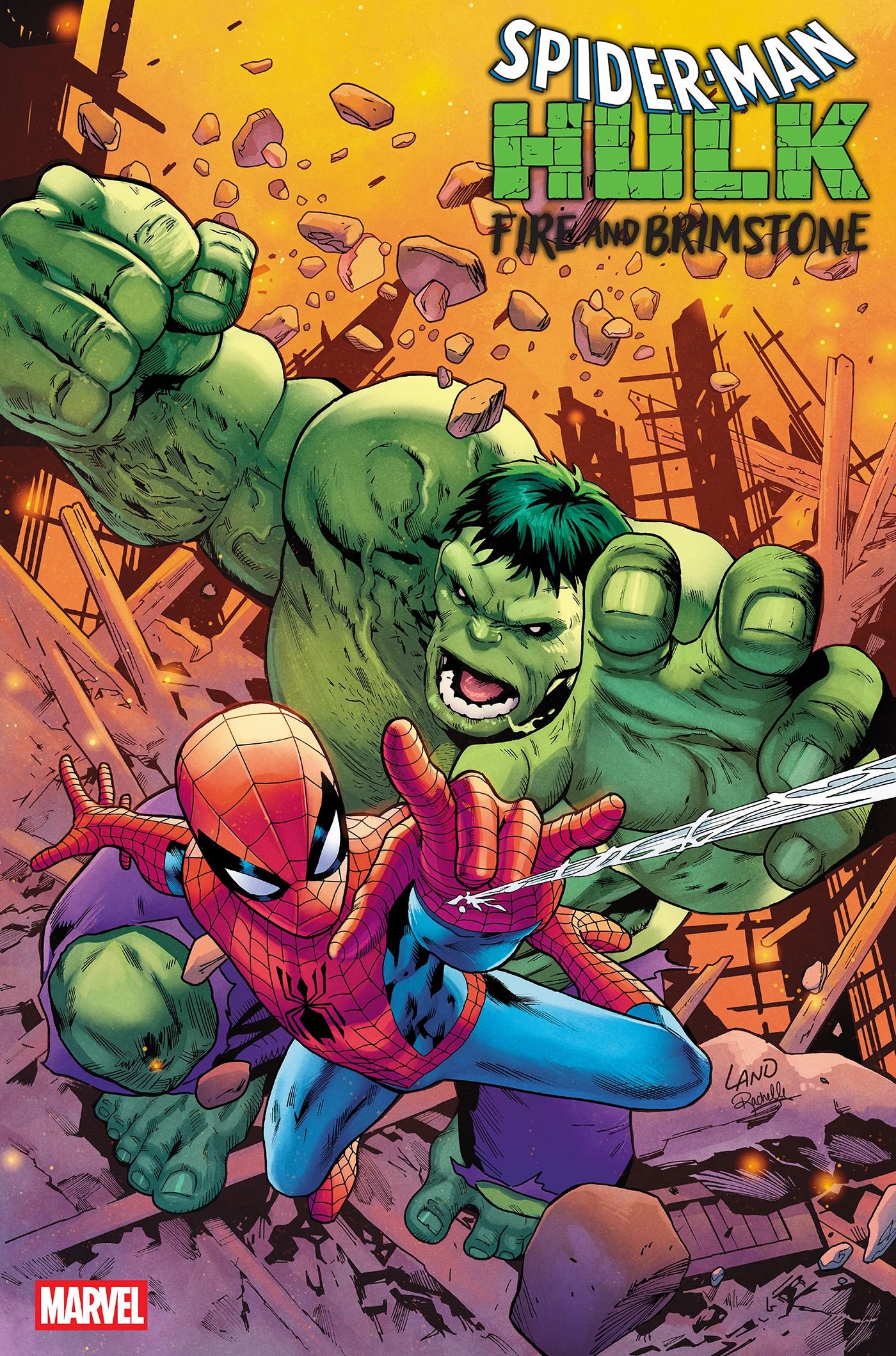 spider man hulk fire and brimstone #2 greg land white rabbit appearance