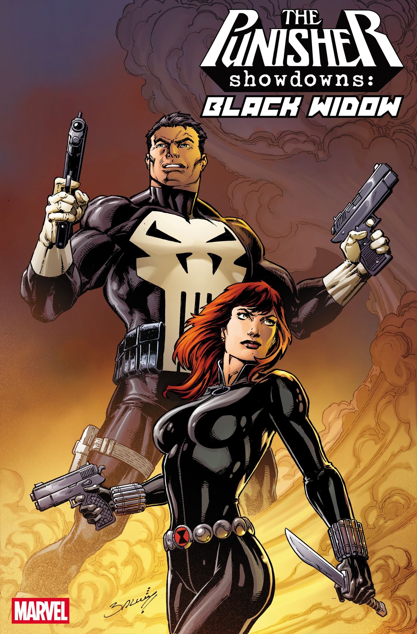 1 punisher showdowns black widow #1